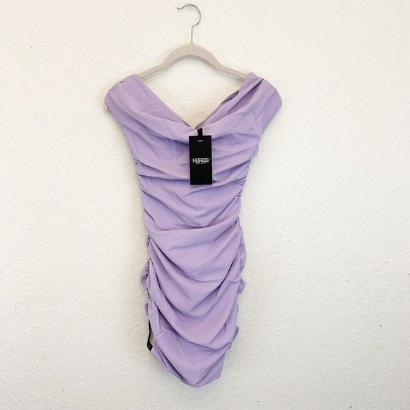 NWT Heiress Beverly Hills Lilac/Lavender Corset Dress - Picture 3 of 8